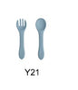 Soft Silicone Food Grade Kids Spoon & Fork Set