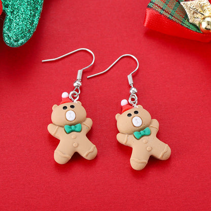 Cartoon Christmas Character Earrings