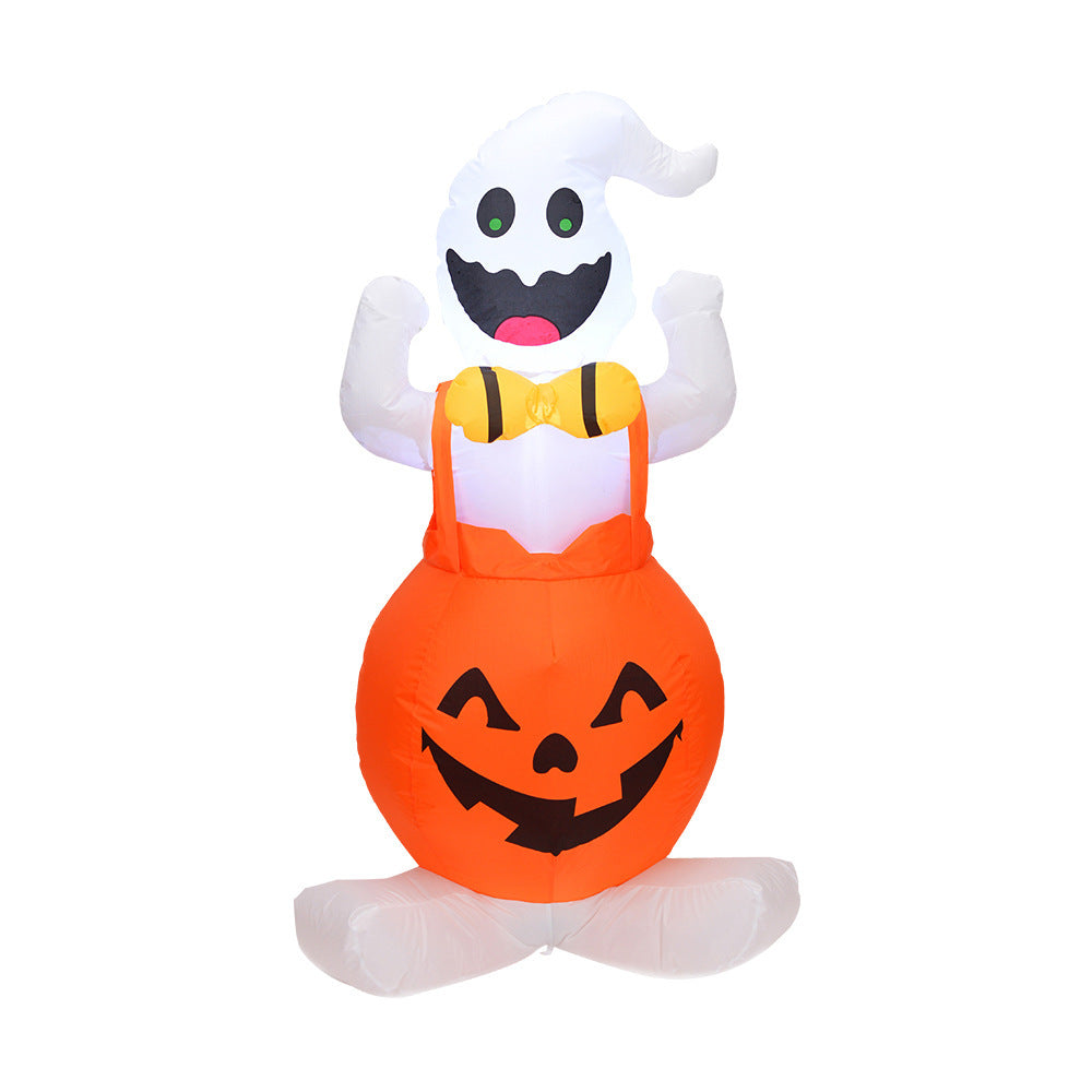 Pumpkin Ghost Inflatable Halloween Lawn Decoration