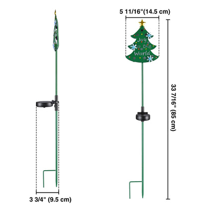 Metal Christmas Tree Solar Path Lights