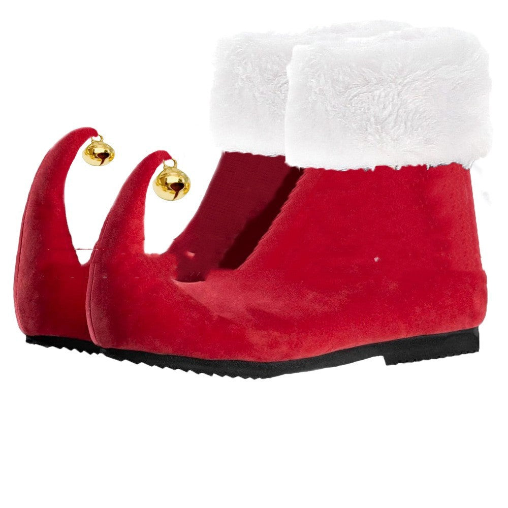 Jingle Elf Shoes – Red or Green Curled-Toe Christmas Boots