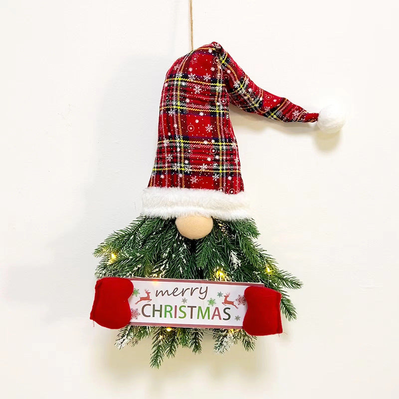 Christmas Fir Branch 27" Door Gnome