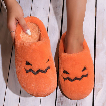 Cozy Indoor Pumpkin Slippers