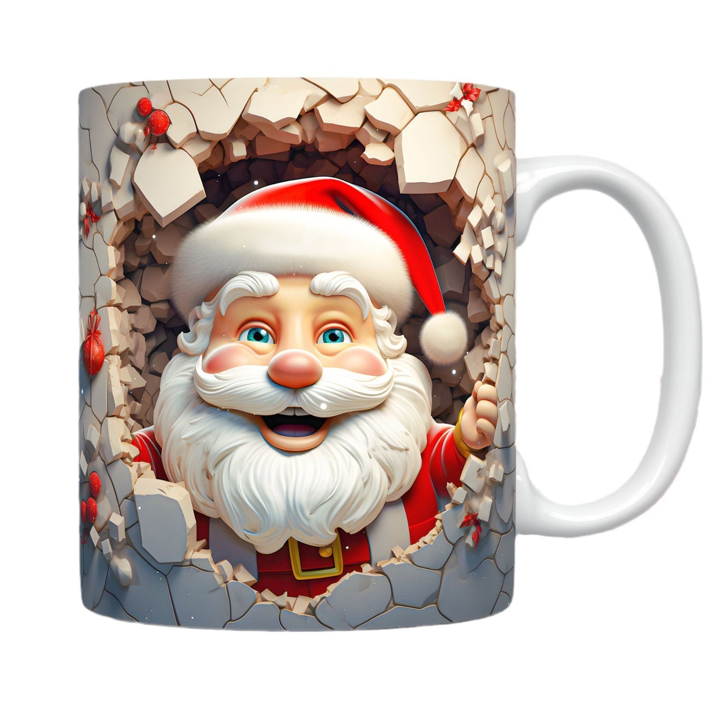 Christmas Theme 3D Image Ceramic Mug