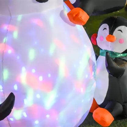 Snowman & Penguin Pals LED Inflatable