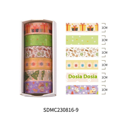 Christmas-Themed Paper Adhesive Tape/Journal Tape