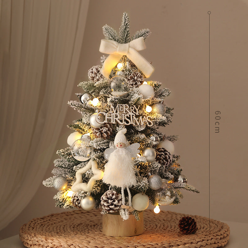 Miniature Artificial Decorated Christmas Tree With Lights