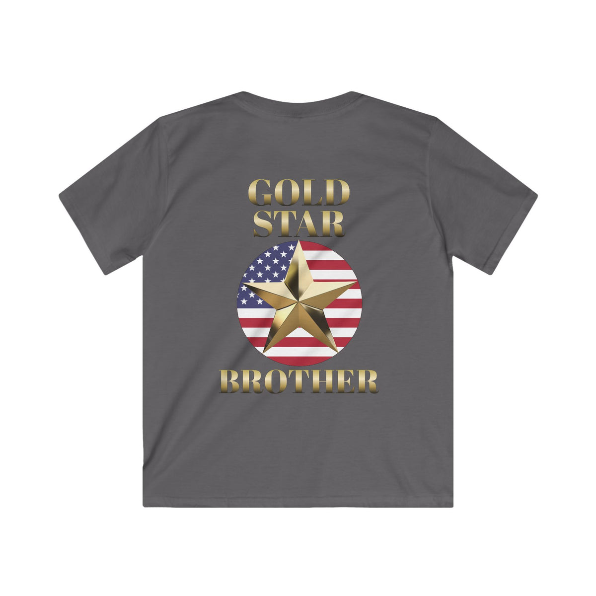Gold Star Brother Forever Proud Youth Softstyle Tee