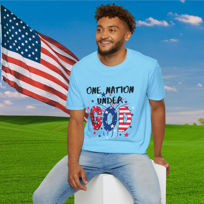 One Nation Under God Adult T-shirt