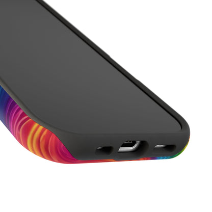 Tie Dye Color Swirl MagSafe® Compatible Tough Case for iPhone