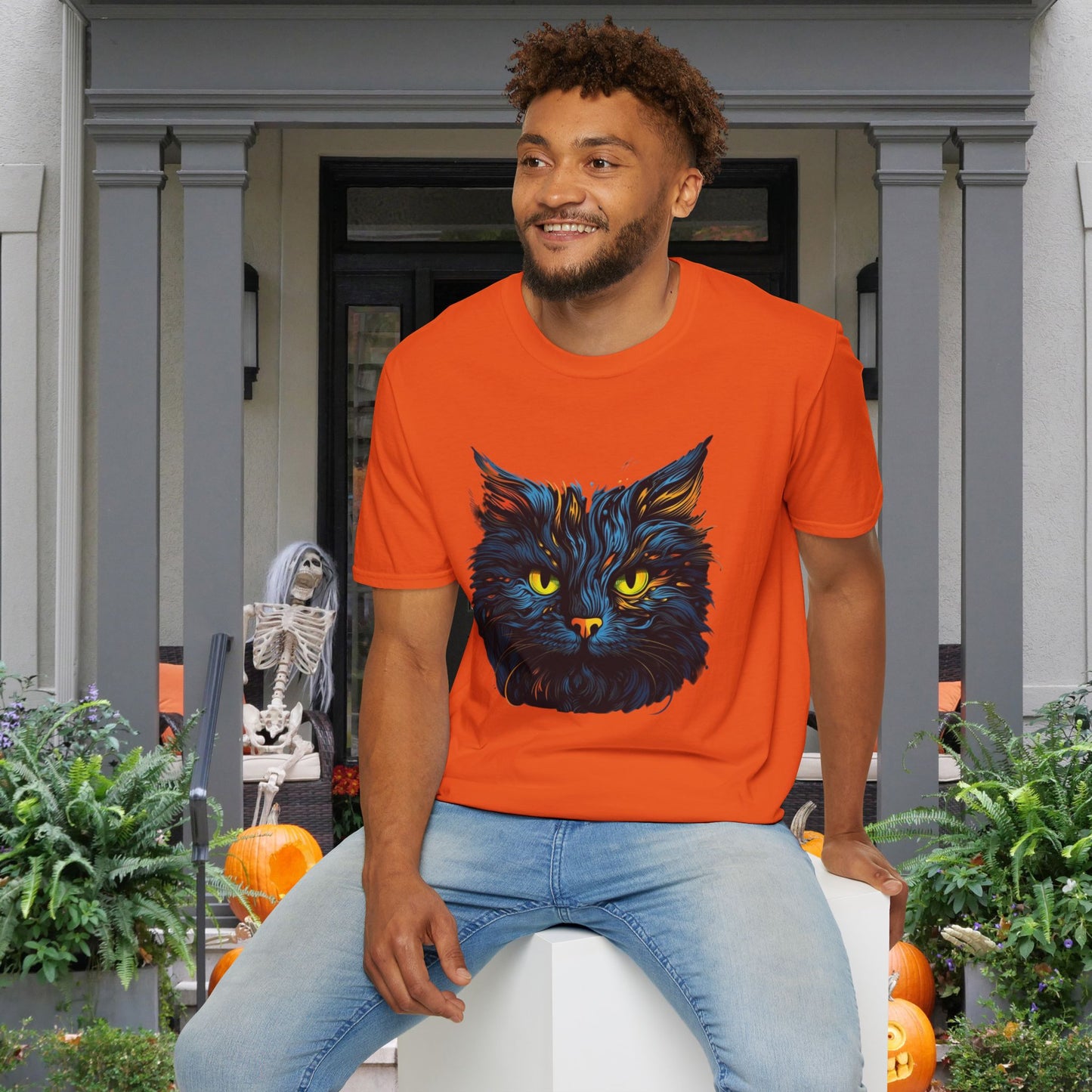 Creepy Black Cats 15 Adult T-shirt