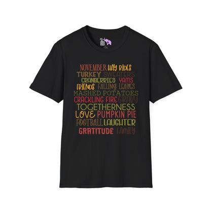 November Words Adult T-shirt