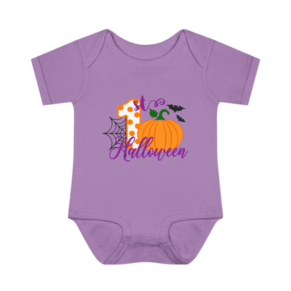 First Halloween (Polka Dots) Infant Baby Rib Bodysuit