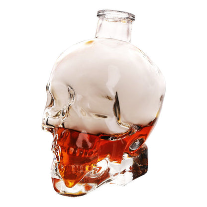 Skull Glass Decanter Liquor Dispenser