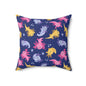 Axolotl Lagoon Throw Pillow