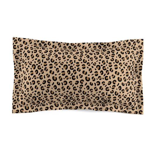 Cheetah Print Microfiber Pillow Sham