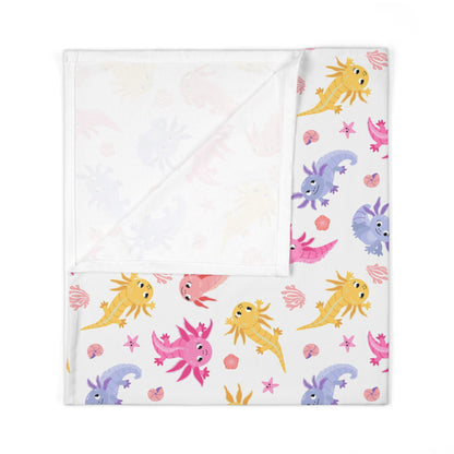 Axolotl Whimsy Baby Swaddle Blanket