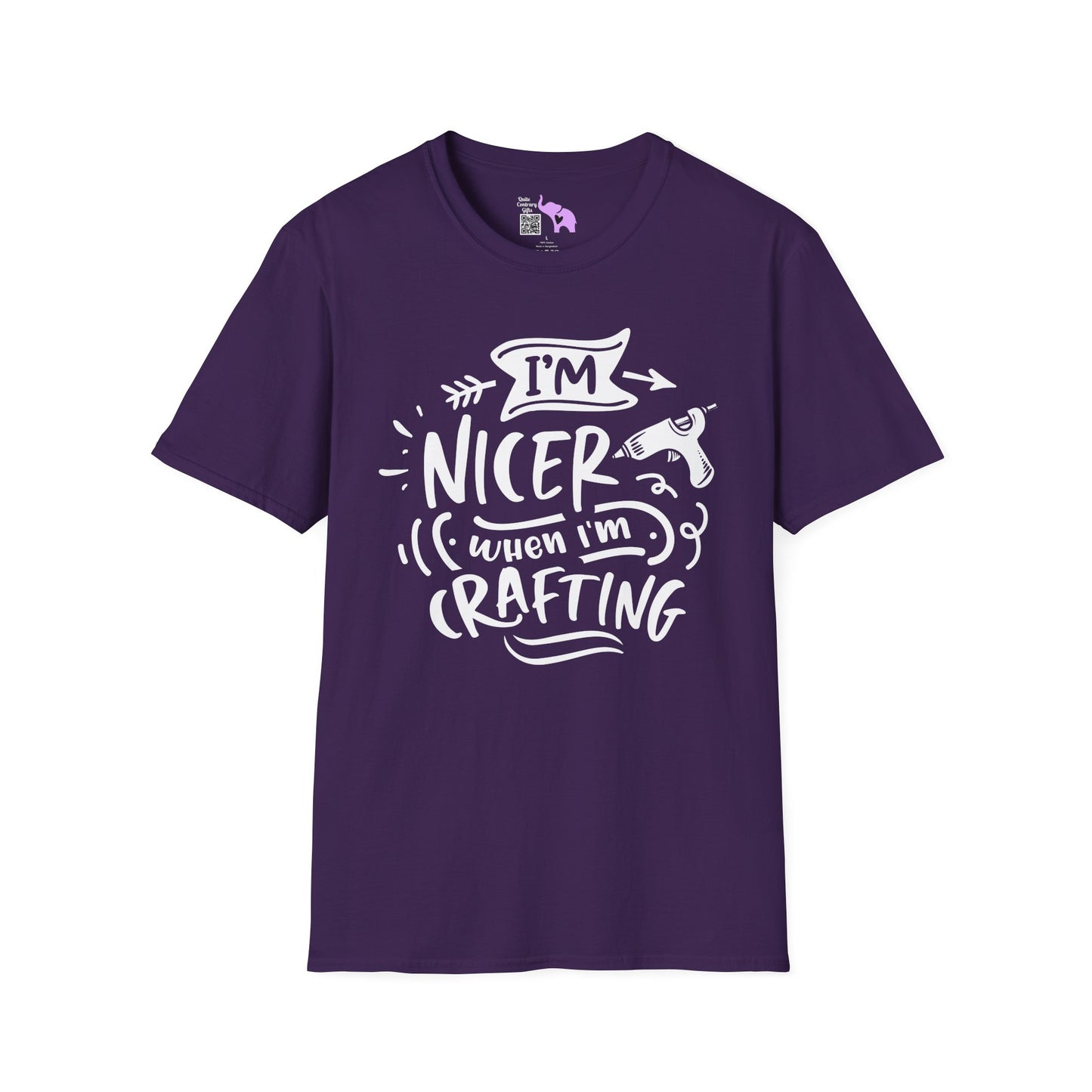I'm Nicer When I'm Crafting Adult T-shirt