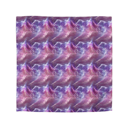Blush Orchid Sheer & Lace Microfiber Duvet Cover
