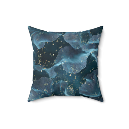 Midnight Sheer & Lace Throw Pillow