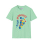 Autism Awarness (Footprint) Adult T-shirt