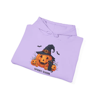 Spooky Season (Jack-O-Lantern/Black Cat) Heavy Blend™ Hooded Sweatshirt