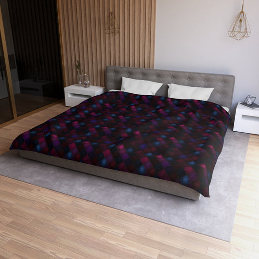 Velvet Patchwork Print Duvet Bedding Set
