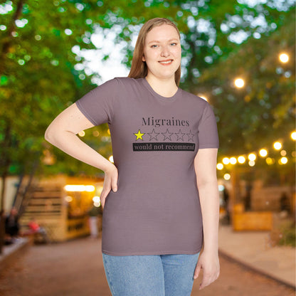 Migraines 1 Star Would Not Recommend Adult T-shirt