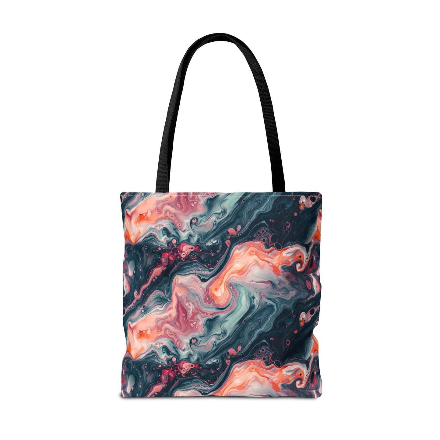 Pink Venom Marble Canvas Tote Bag
