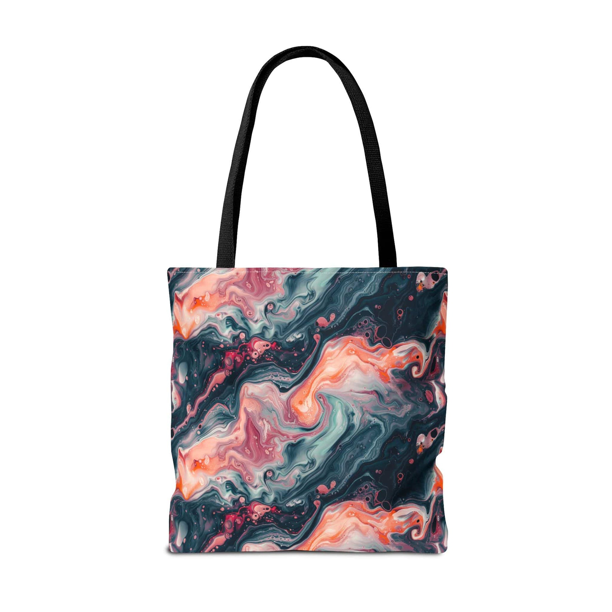 Pink Venom Marble Canvas Tote Bag