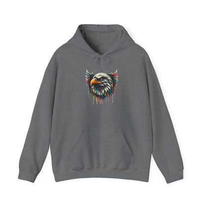 Colorful Bald Eagle Heavy Blend™ Hooded Sweatshirt