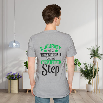 A Journey of A Thousand Miles Begins With A Single Step Adult Tshirt