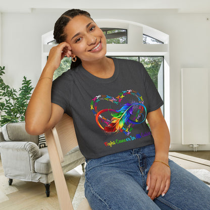 Fight Cancer in All Colors 13 Adult T-shirt
