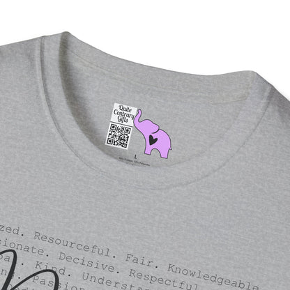 Principal (Descriptive Words) Adult T-shirt
