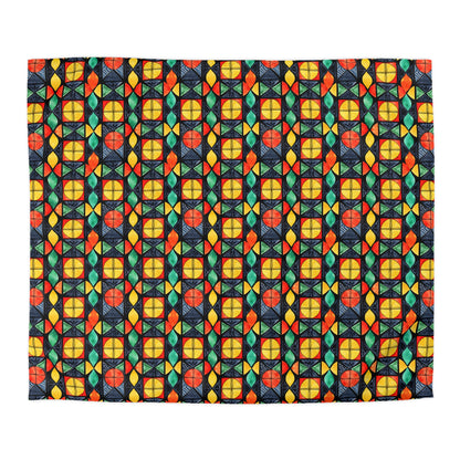 Candlelight Burst Microfiber Duvet Cover