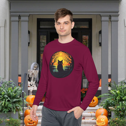 Creepy Black Cats 6 Adult Long Sleeve Tee