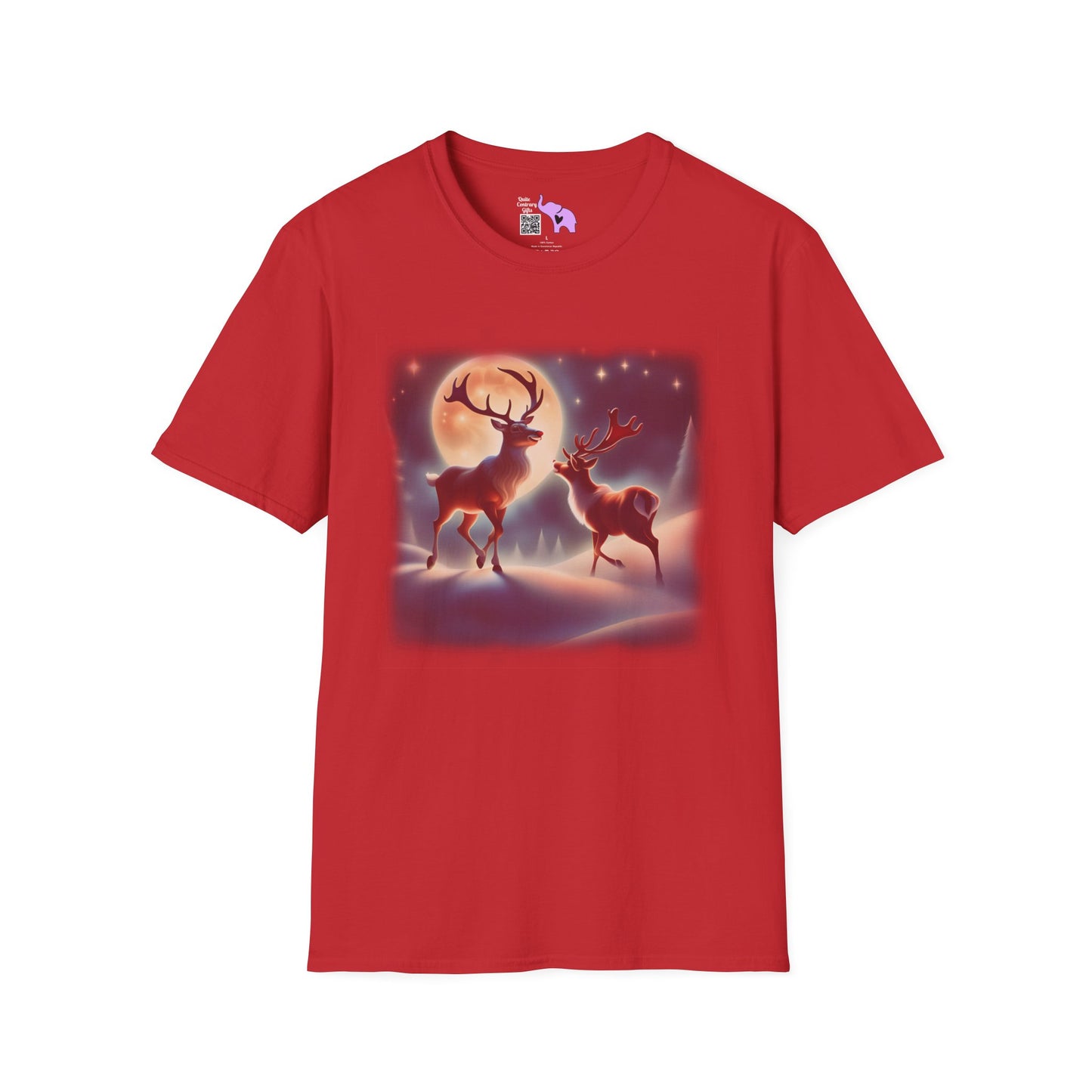 Reindeer Playing in North Pole T-shirt