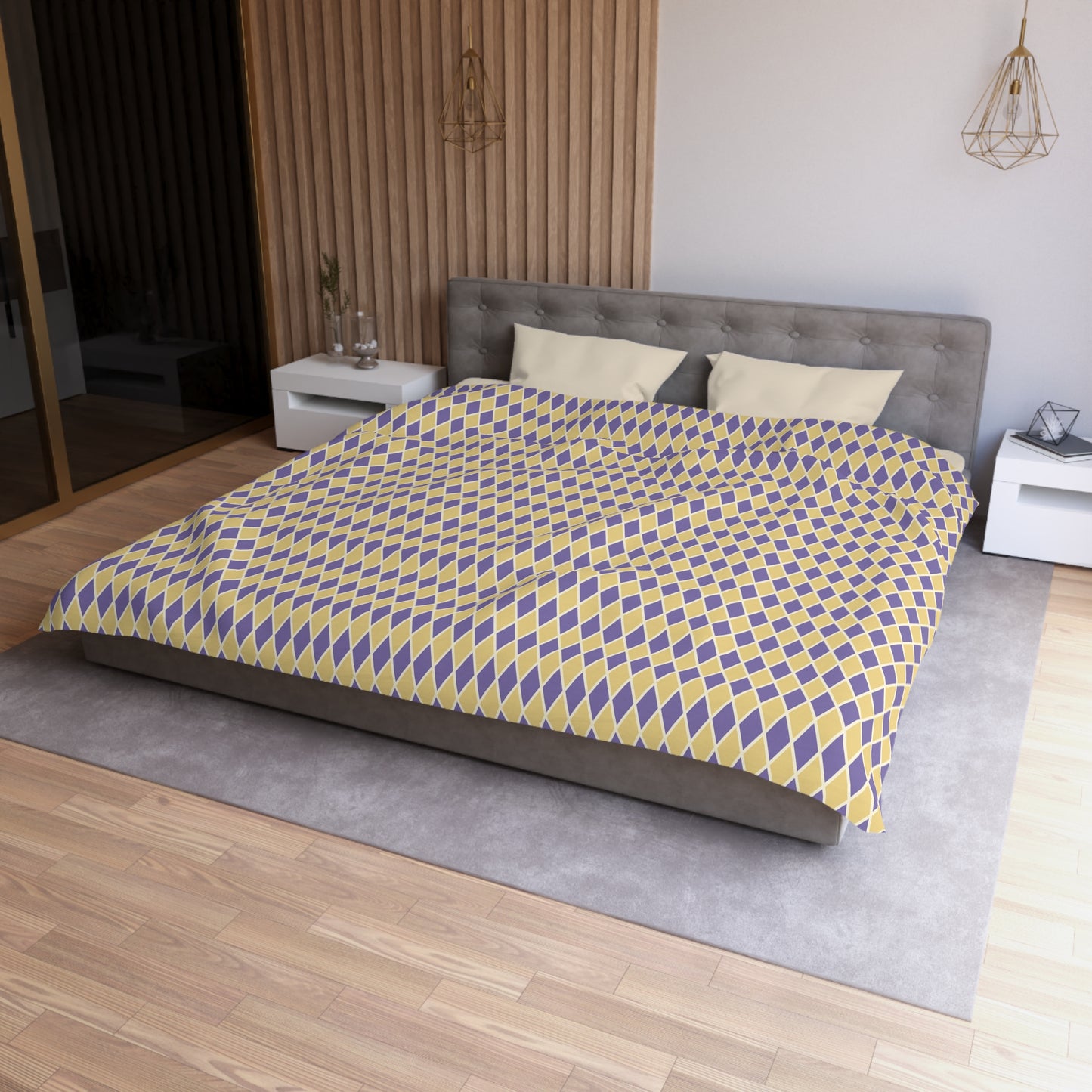 Violet & Sun Harlequin Microfiber Duvet Cover