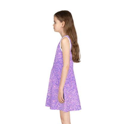 Lavender Crystal Girls' Sleeveless Sundress