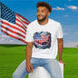 America-Shaped Happy 250th Birthday Cake Adult T-shirt