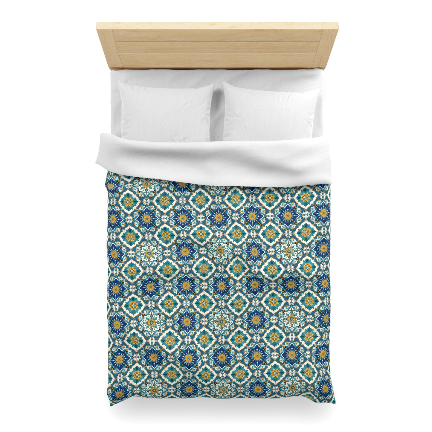 Mediterranean Lace Microfiber Duvet Cover