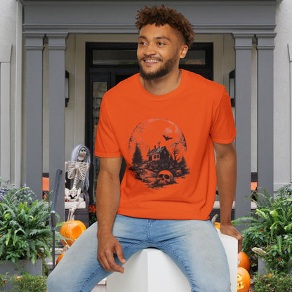 Creepy Full Moon Adult T-shirt