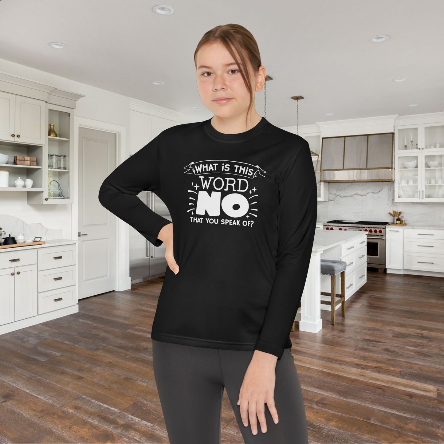 What Is This Word No That You Speak Of? Youth Long Sleeve Tee