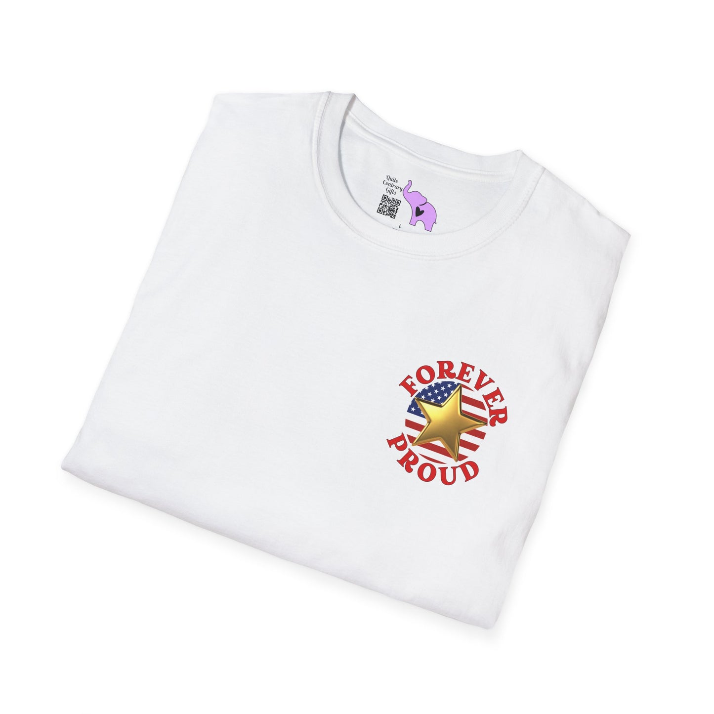 Gold Star Son Forever Proud Adult T-shirt