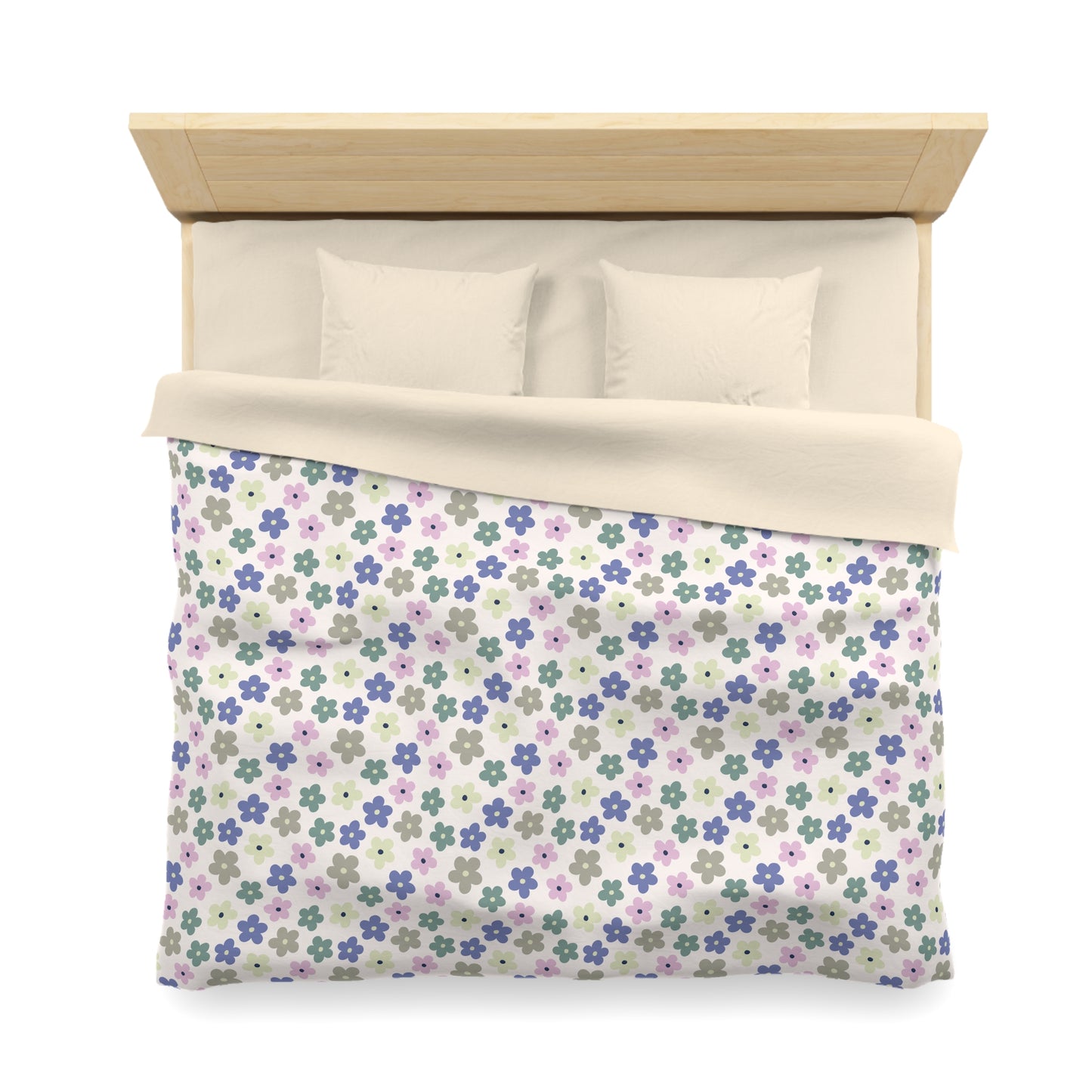 Earthbound Blooms Microfiber Duvet Cover