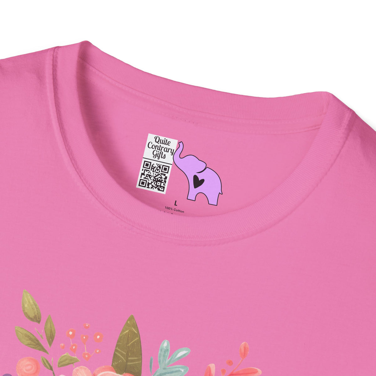 Booktrovert (Floral) Adult T-shirt