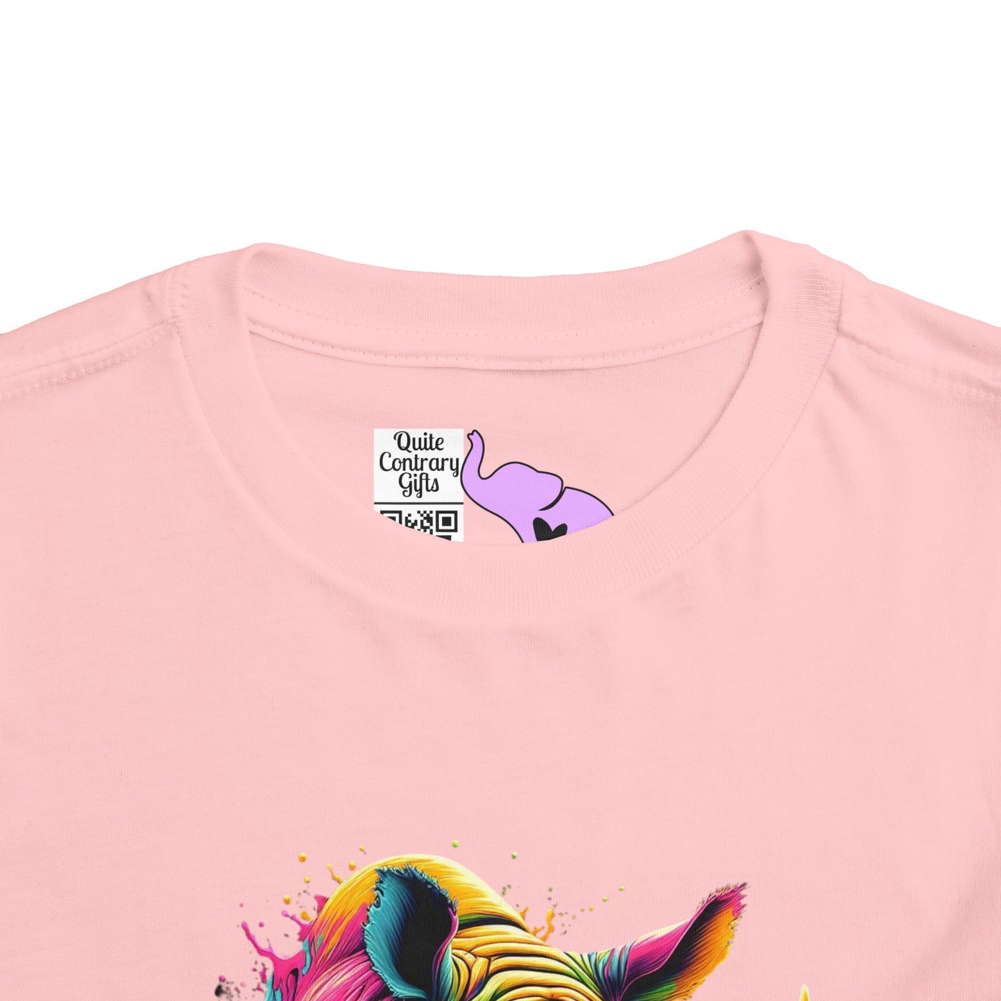 Colorful Rhino Toddler Tee