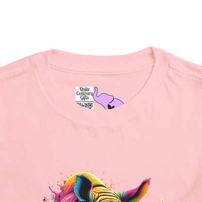 Colorful Rhino Toddler Tee