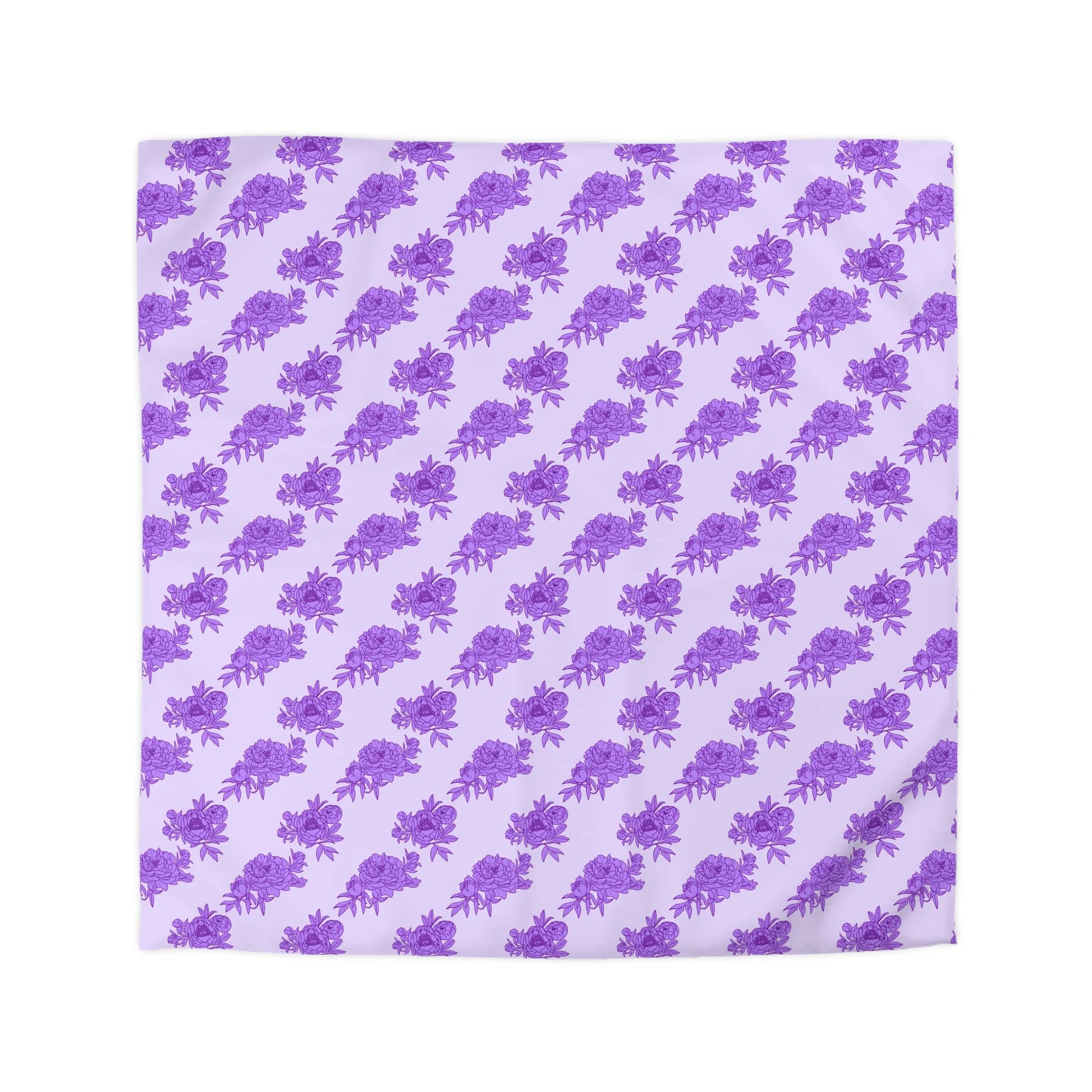 Royal Orchid Peonies Duvet Bedding Set