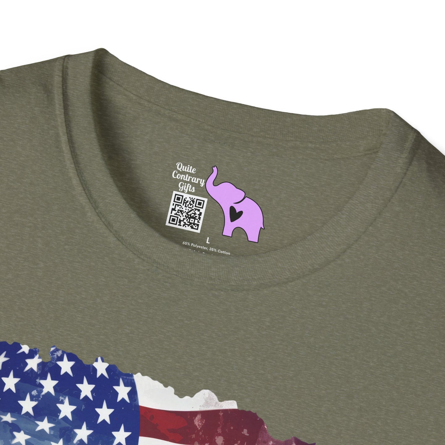 American Flag & Boots Adult T-shirt